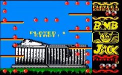 une photo d'Ã©cran de Bomb Jack sur Amstrad CPC